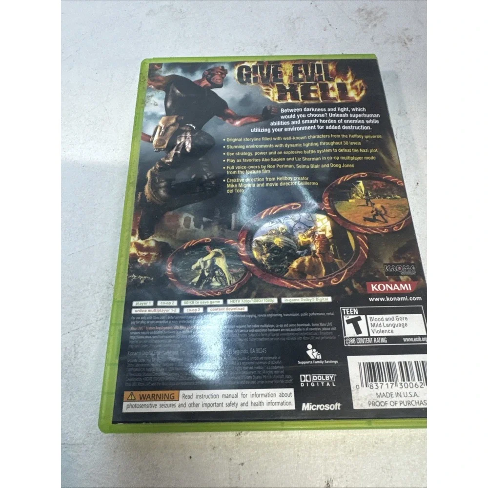 Hellboy: Science of Evil Microsoft (Xbox 360) - ~ Tested☑️ Clean Disc🔥